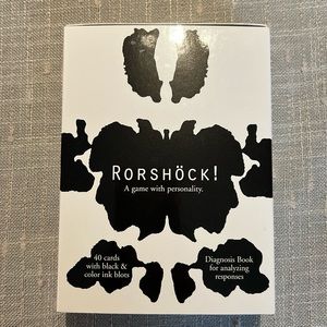 Rorshock! A Game with Personality 20 Card Deck Diagnosis Book For Analysis!